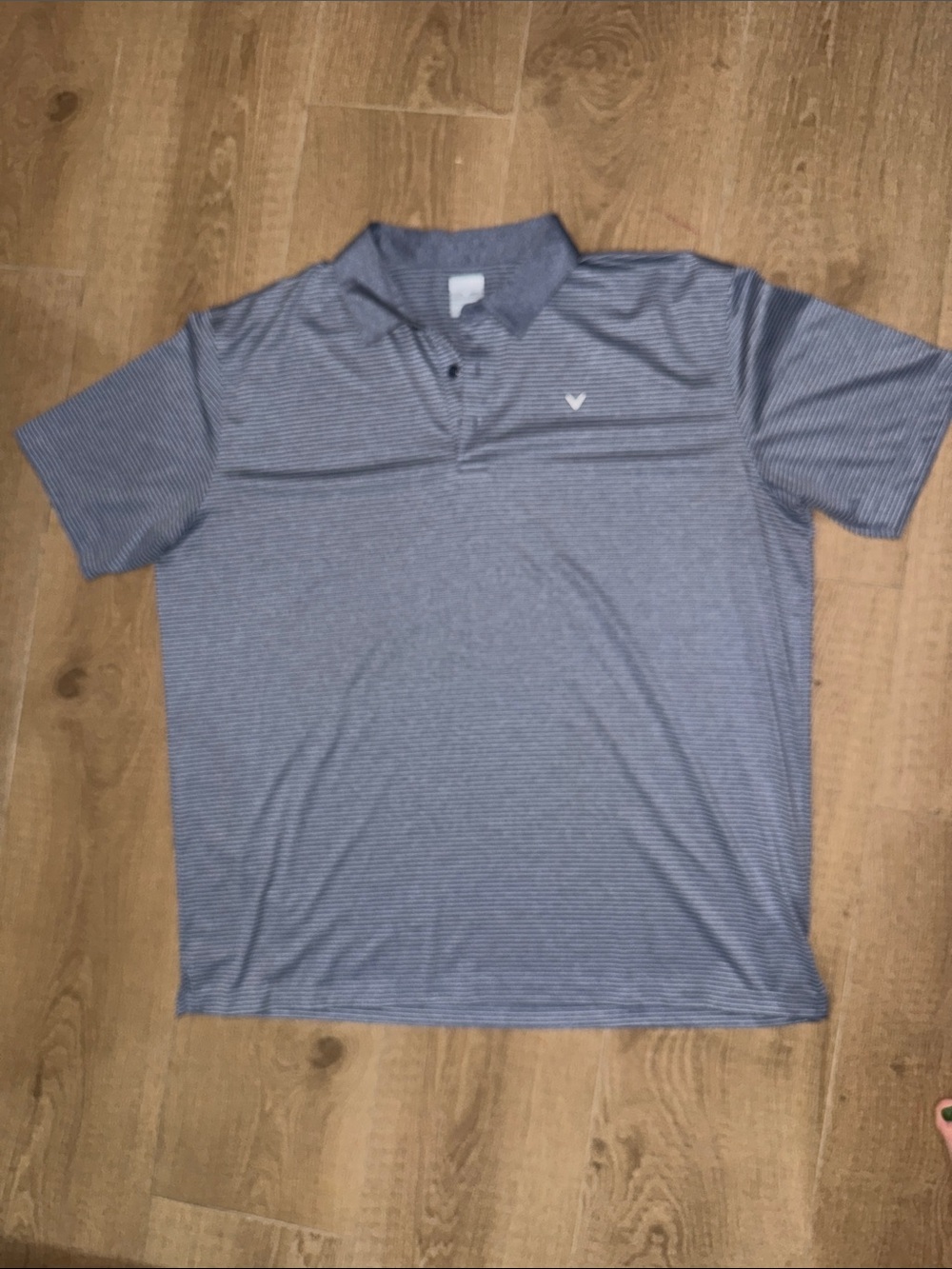 Men's Callaway Blue Striped Opti Dry Polo Shirt 2XL